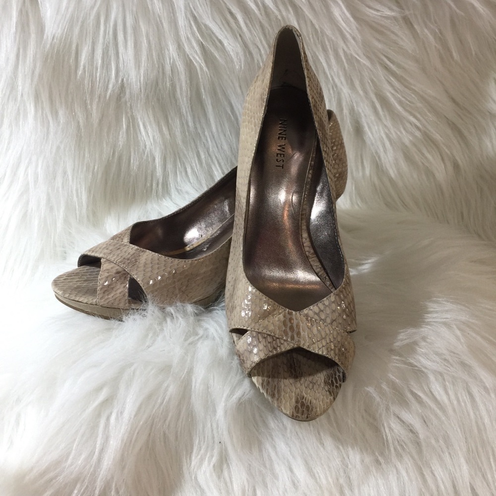 Nine West Open Toe Heels.